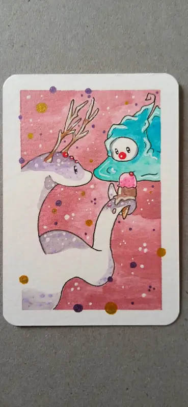Draconian Sweets 3 of 3 aceo art card