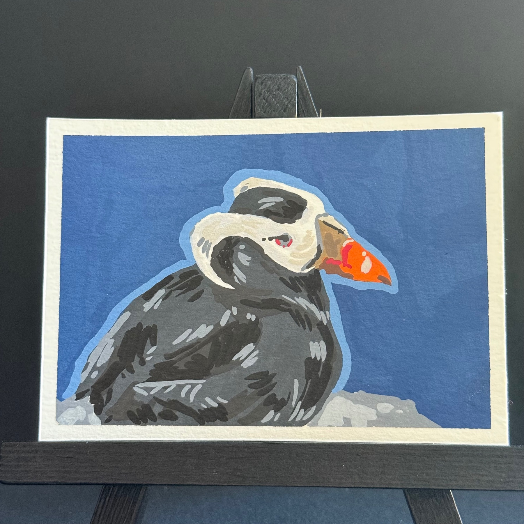 series ii: ‘world puffin day’ || card ii aceo art card