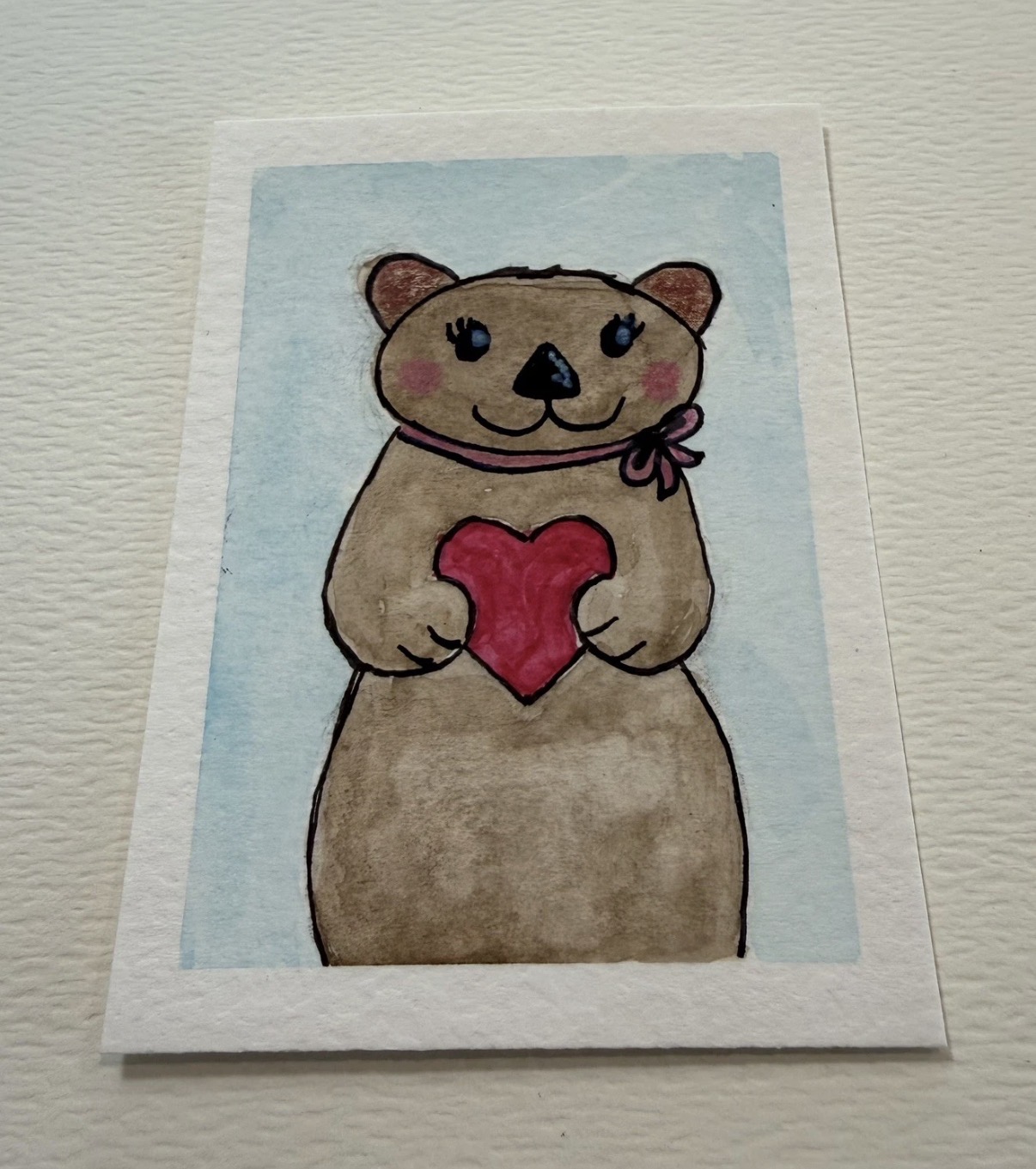 A love like no otter aceo art card