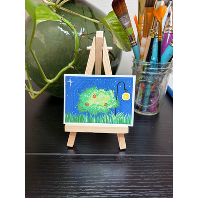 Blooming Glow in the Night aceo art card thumbnail 2