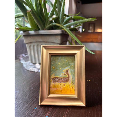 Firefly forest-deer aceo art card thumbnail 2