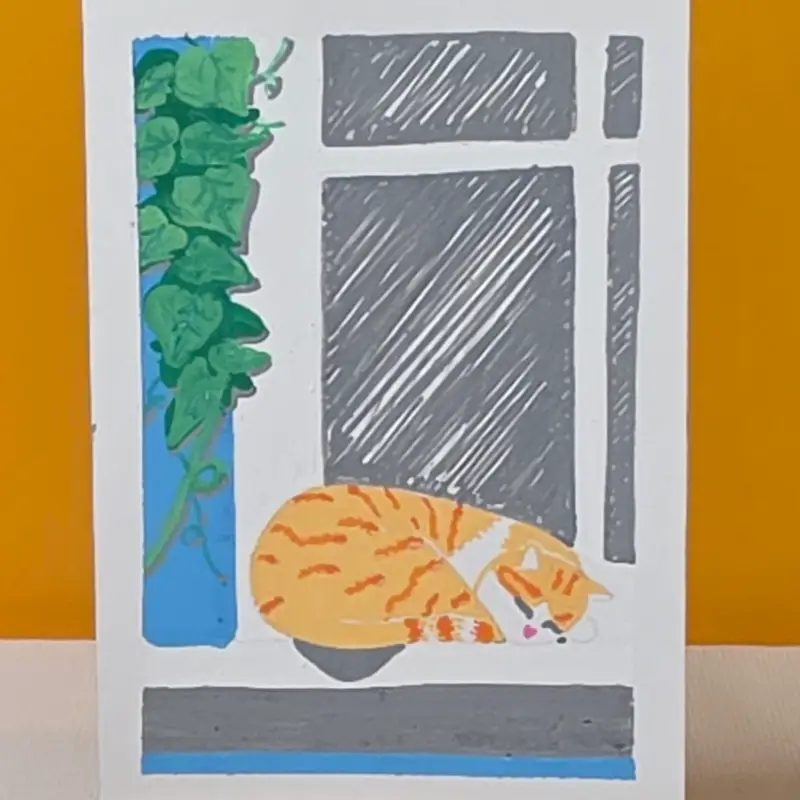 Marmalade aceo art card
