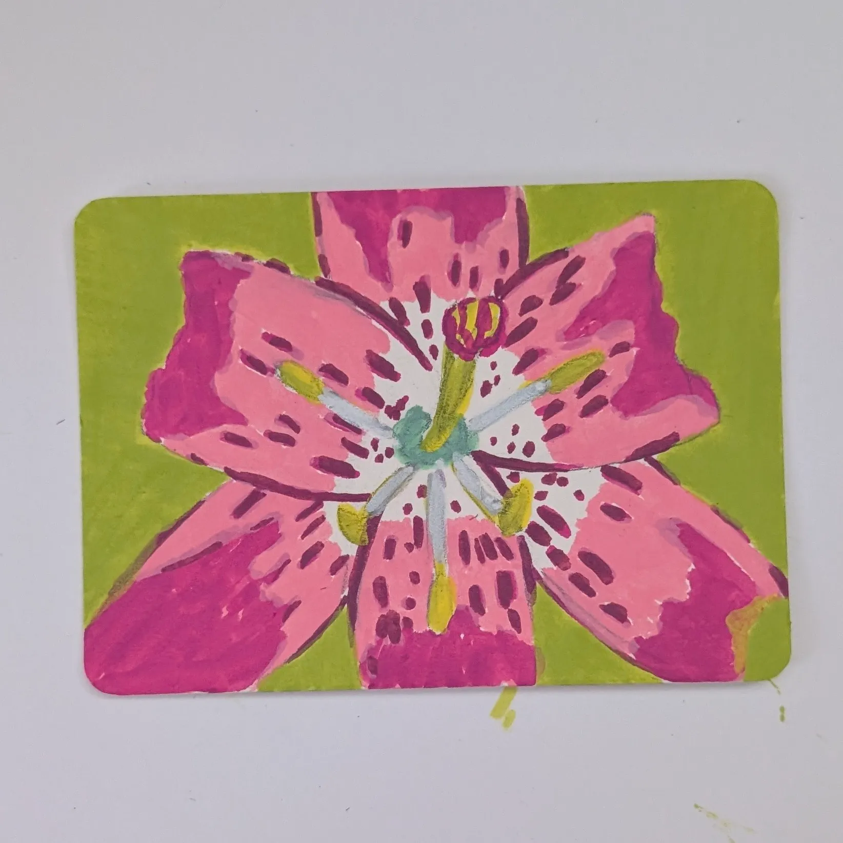 Lily #1 aceo art card