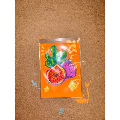 Colorful Figs aceo art card thumbnail 3