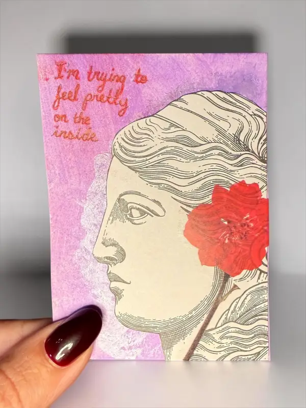 You Are Beautiful aceo art card