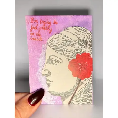 You Are Beautiful aceo art card thumbnail 1