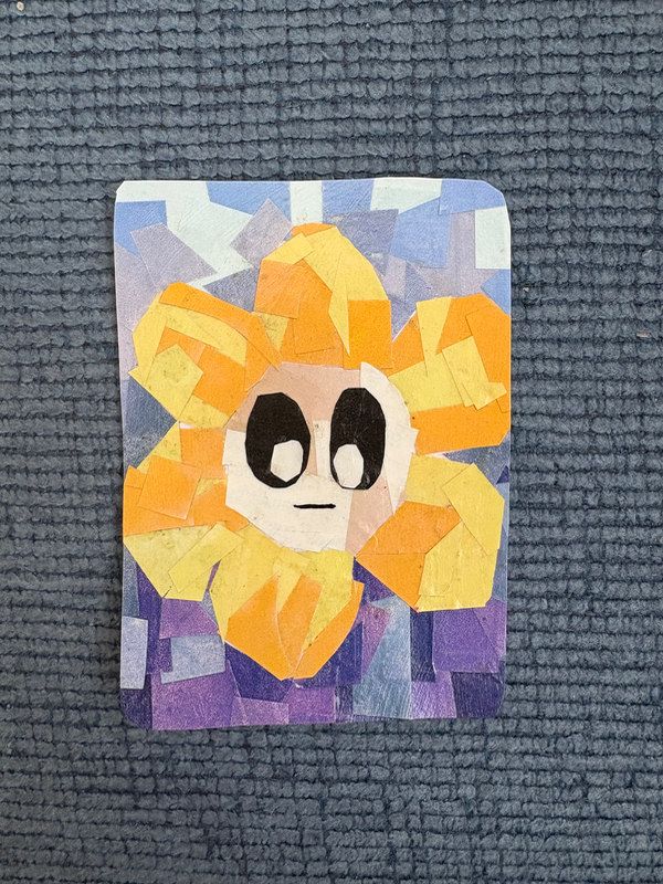 Sad sunshine aceo art card