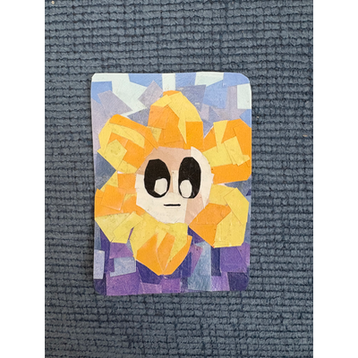 Sad sunshine aceo art card thumbnail 1