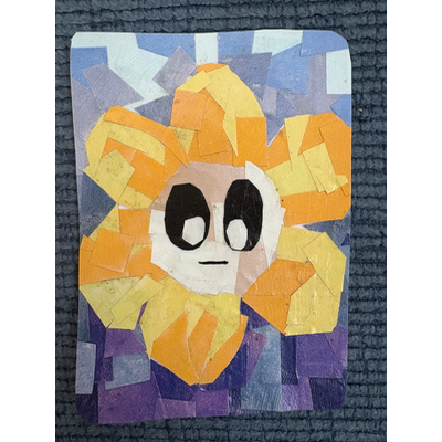 Sad sunshine aceo art card thumbnail 2