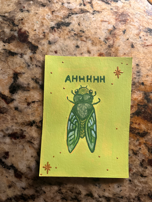 I can scream if I want to aceo art card thumbnail 2