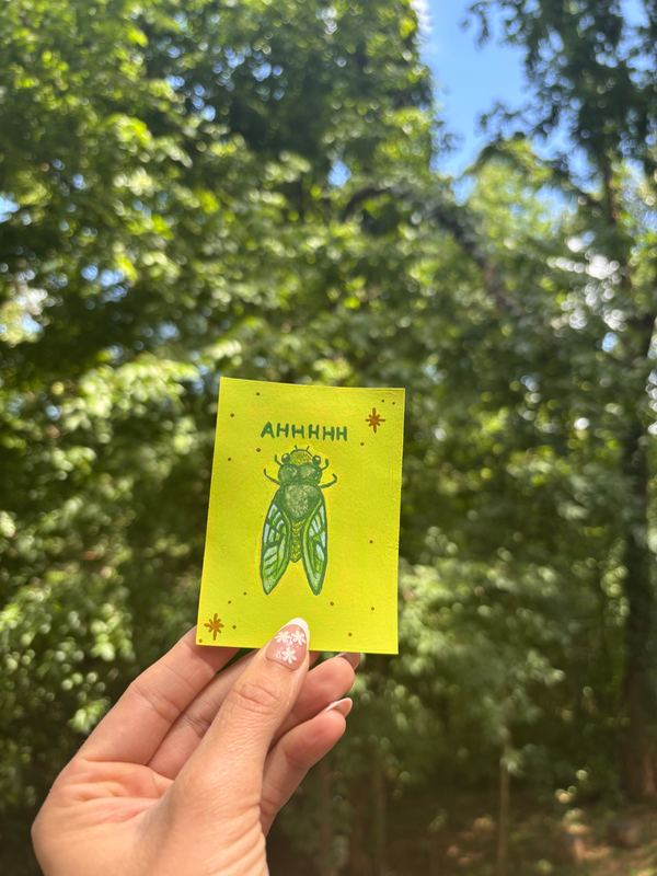 I can scream if I want to aceo art card
