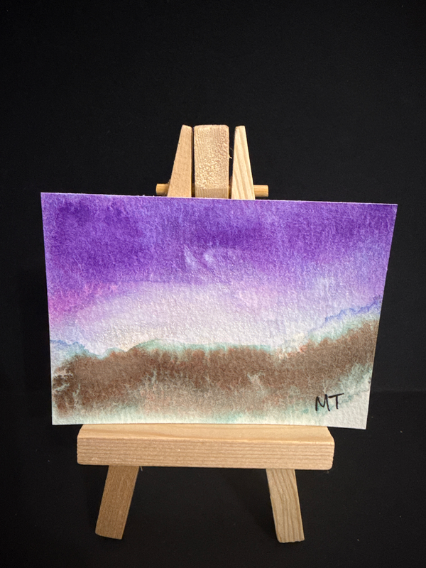 November Sky No 4 aceo art card