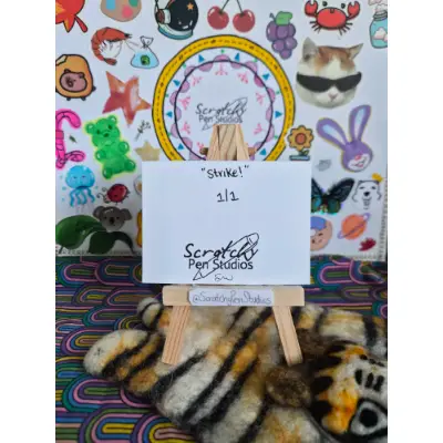 "Strike" Fan Art, SpongeBob aceo art card thumbnail 2