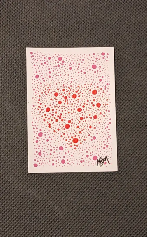 ACEO Original - Hidden Heart aceo art card