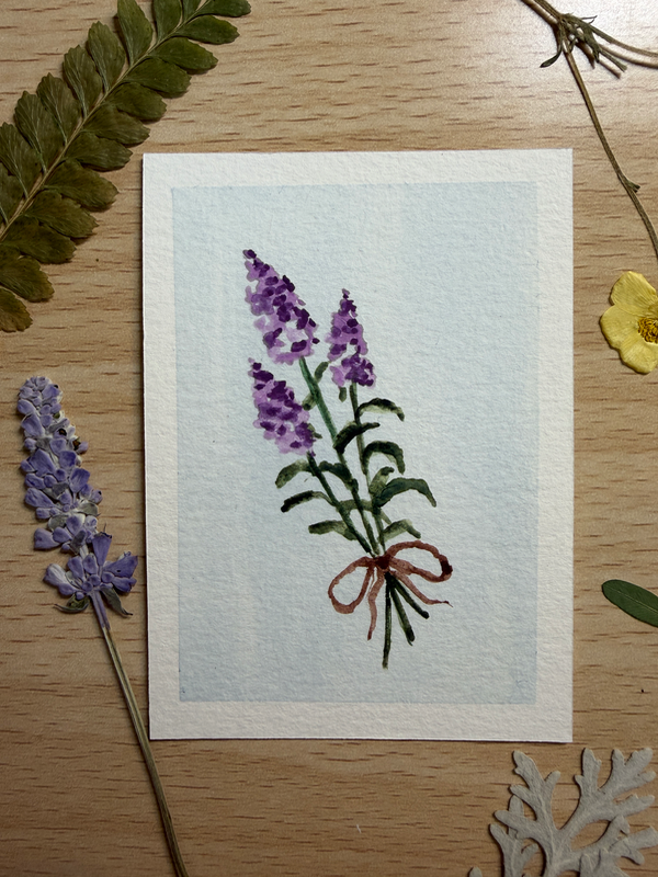 Tied with Twine aceo art card