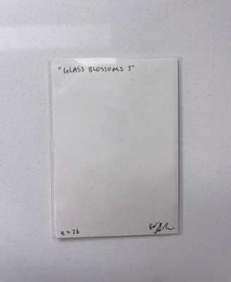 Glass Blossom I aceo art card thumbnail 2