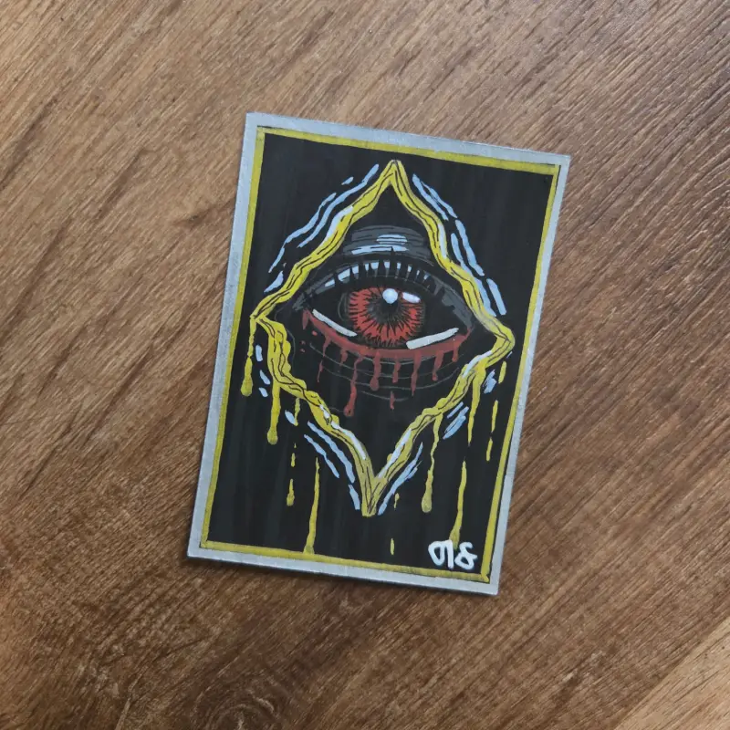 Eye aceo art card