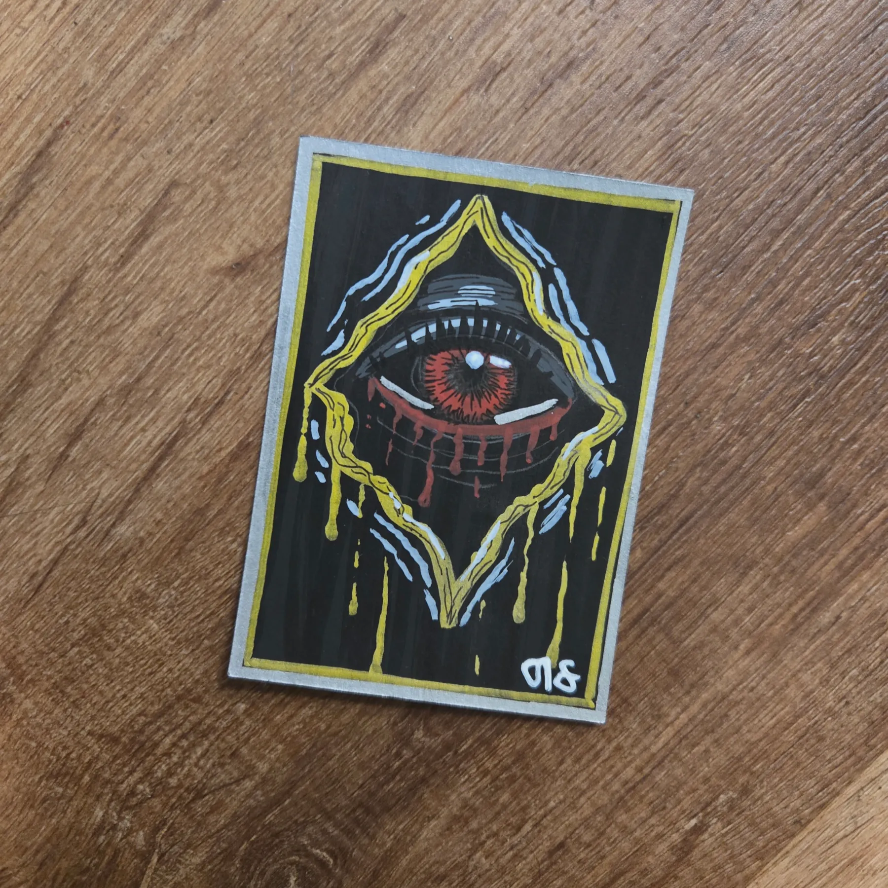 Eye aceo art card
