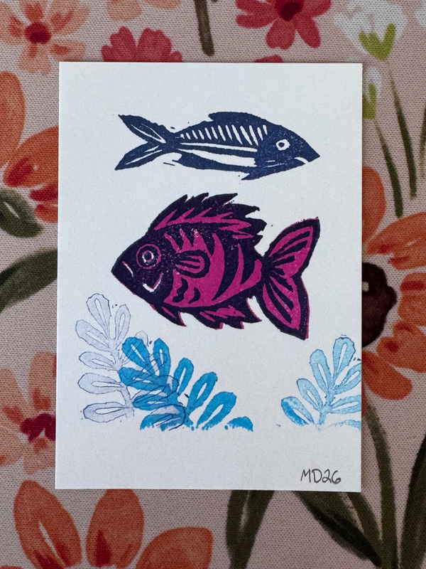 Kelp Forest 5 aceo art card