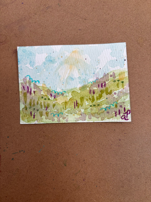 Wild Expanse aceo art card thumbnail 1