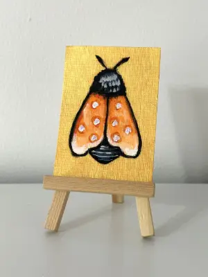 Orange Dream aceo art card thumbnail 2