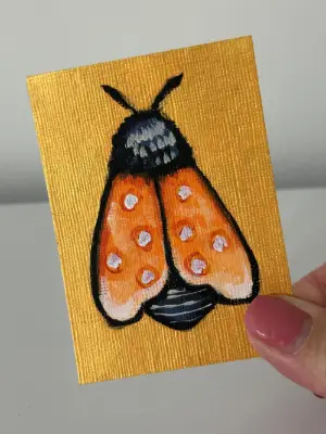 Orange Dream aceo art card thumbnail 1