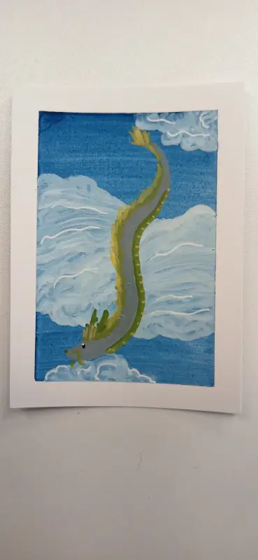 Cloud Diver aceo art card