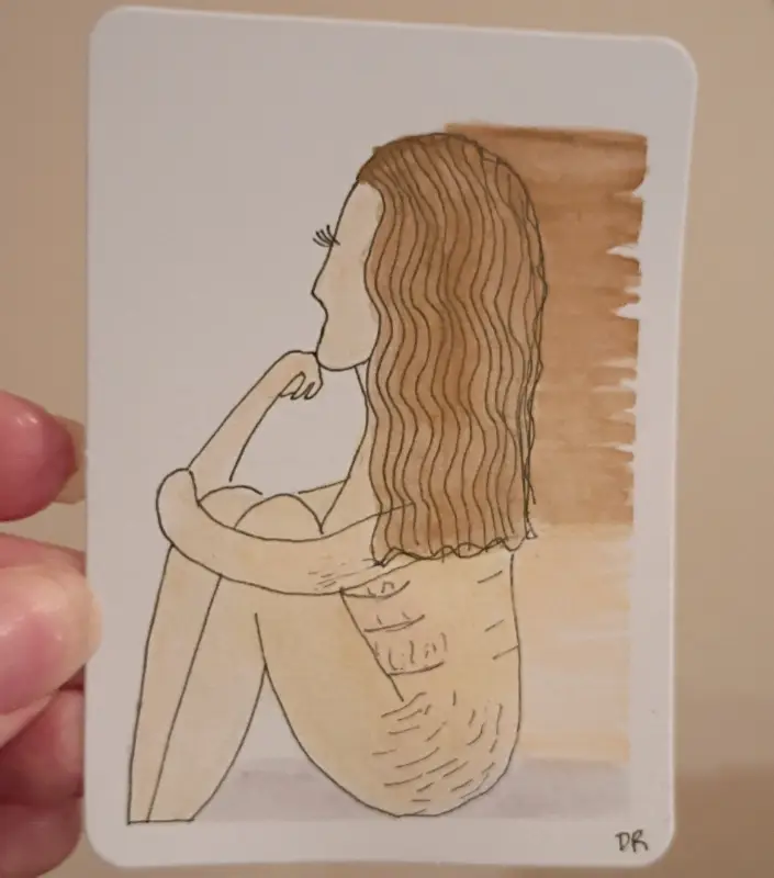 The Modern Woman aceo art card