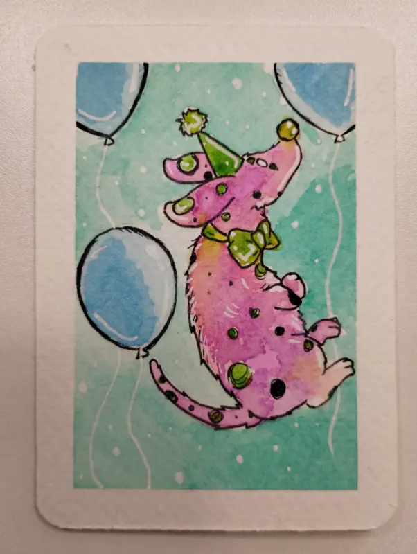New Trix aceo art card