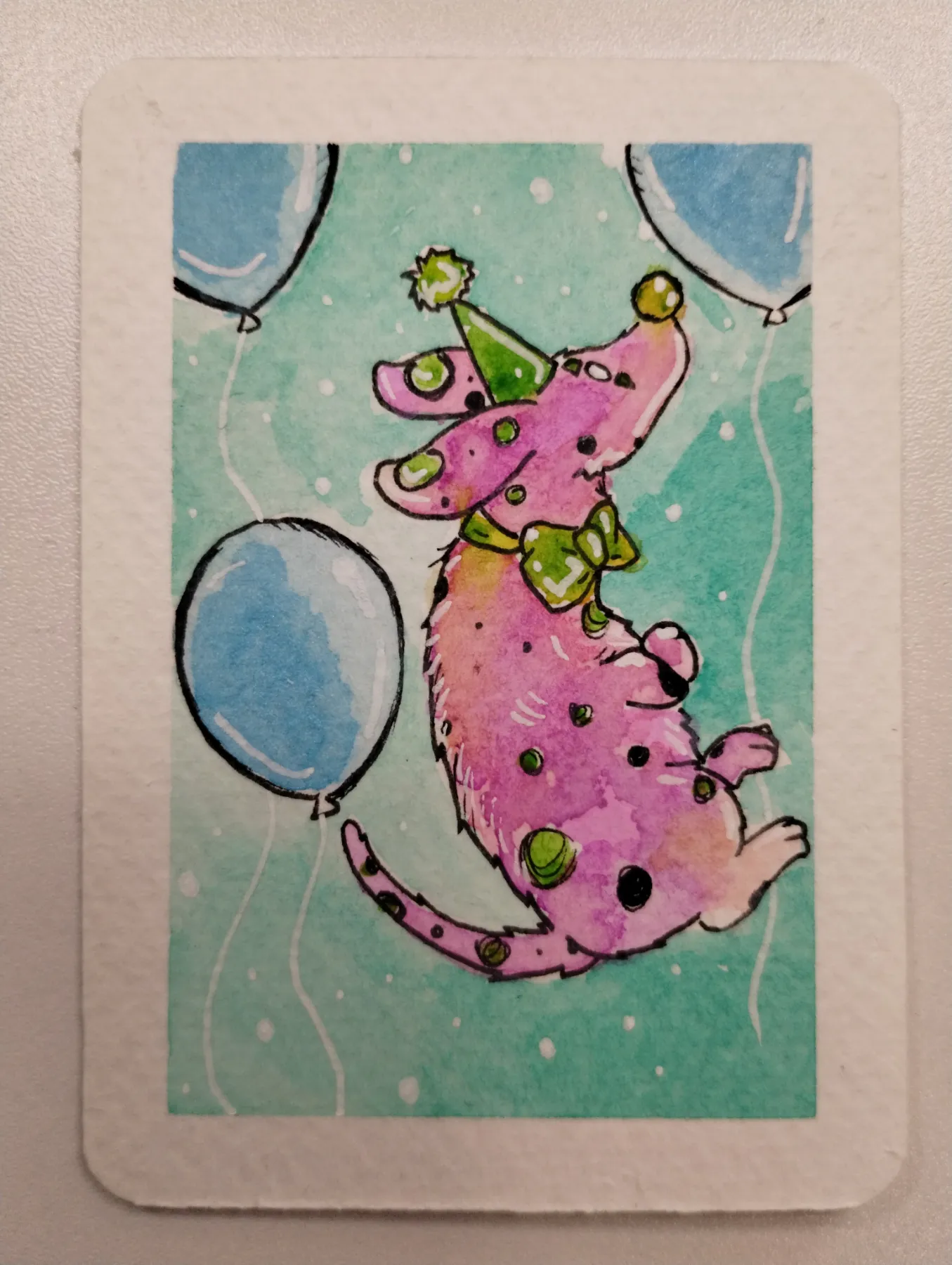 New Trix aceo art card