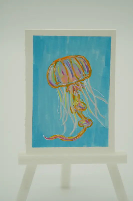 Jellyfish aceo art card