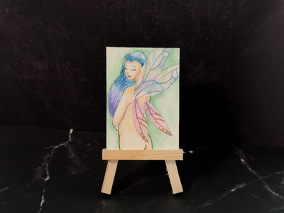 Dreamy Faeling  by IzzieQ Creative aceo art card thumbnail 2