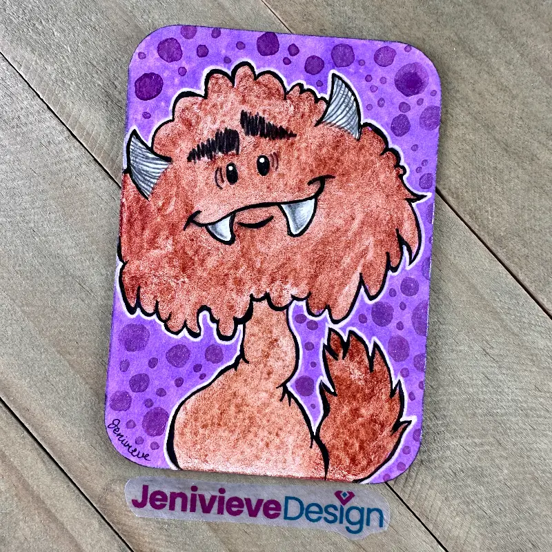 "On my way to disappoint a wizzard." by Jenivieve Design aceo art card