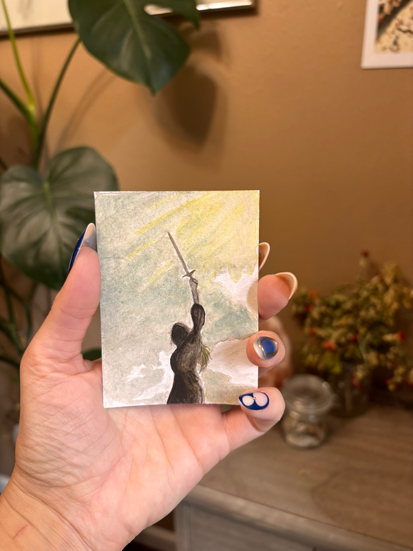 Seize the day aceo art card