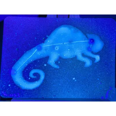 Chamaeleon aceo art card thumbnail 2