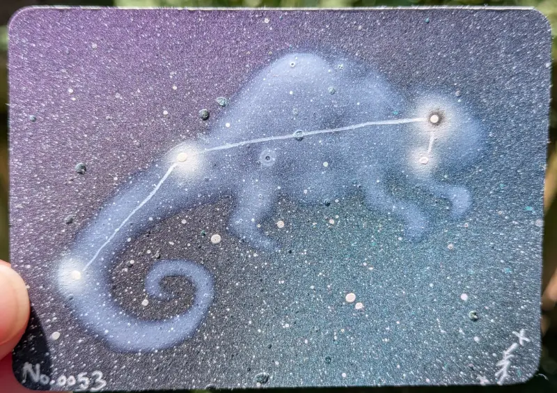 Chamaeleon aceo art card