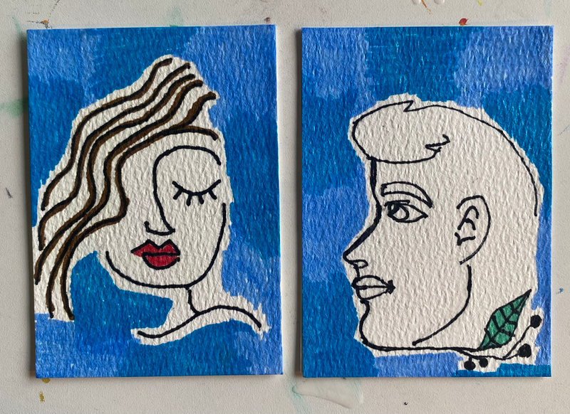 Beautiful Soul set aceo art card