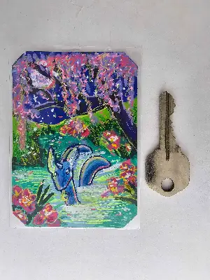 Moonlight Dragonair aceo art card thumbnail 2