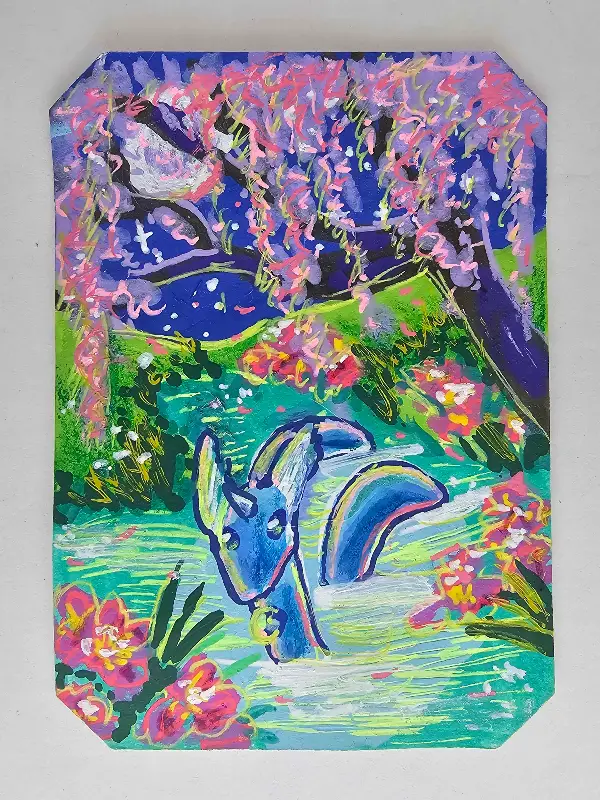 Moonlight Dragonair aceo art card