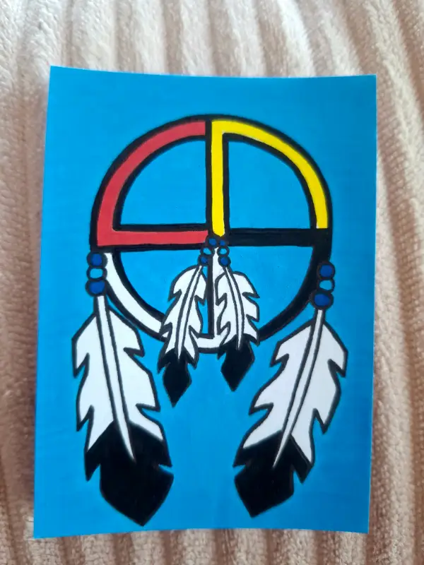 Medicine Wheel aceo art card