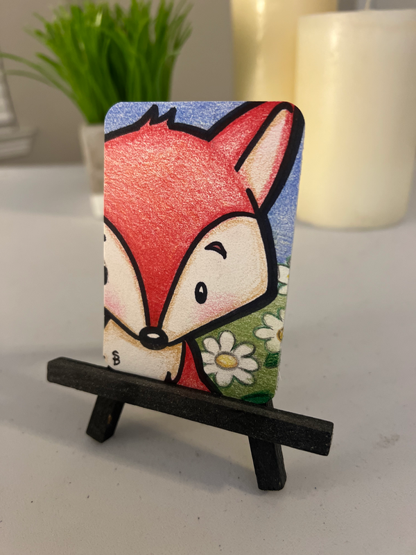 Fox aceo art card
