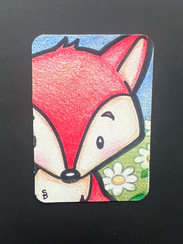 Fox aceo art card