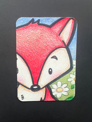 Fox aceo art card thumbnail 2