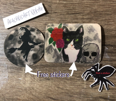 Overthinking aceo art card thumbnail 2