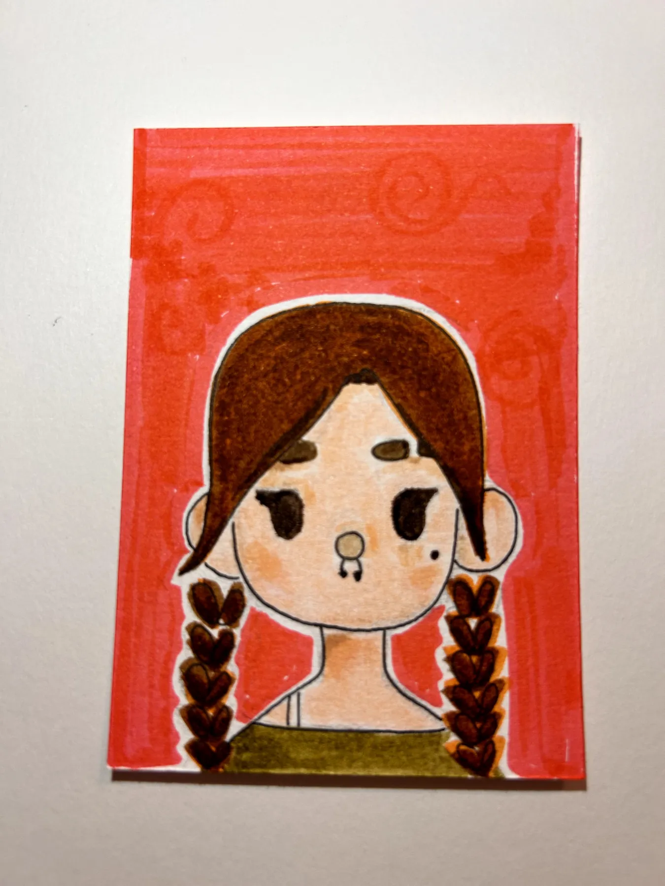 Portrait 3 aceo art card