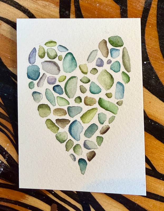 Sea Worn aceo art card