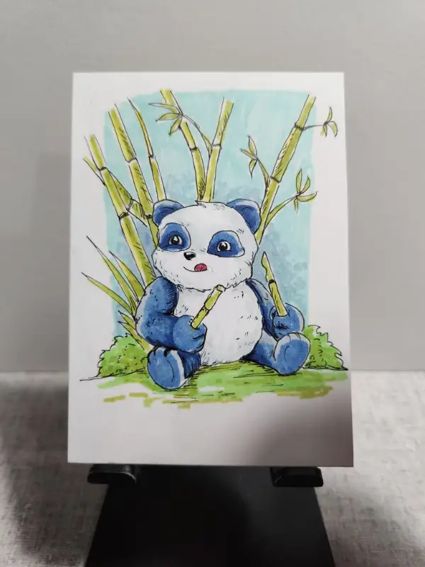 Snackies aceo art card