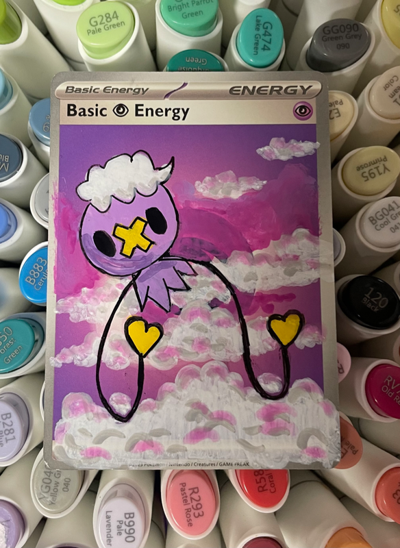 Drifloon altered card aceo art card