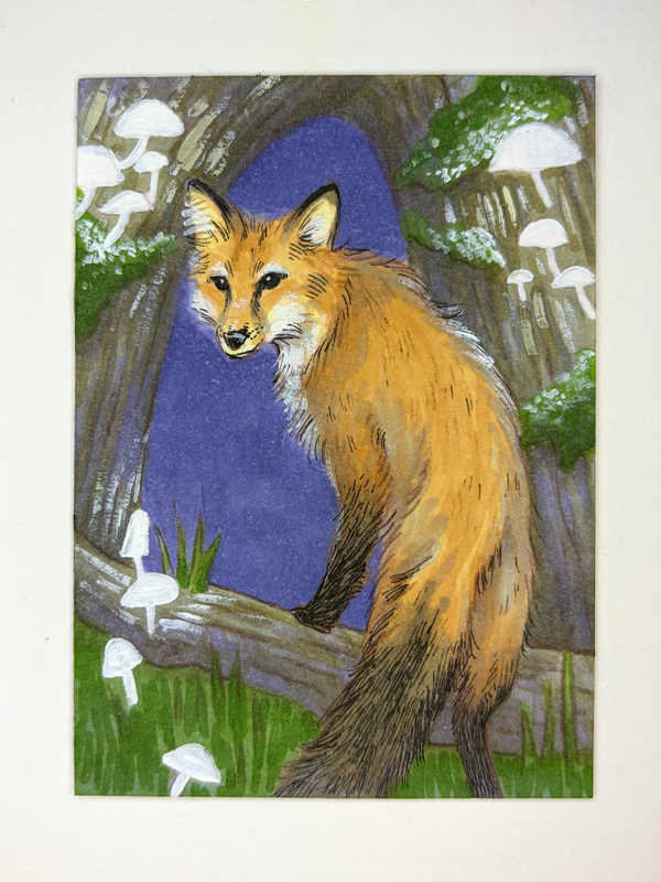Forest Watcher aceo art card