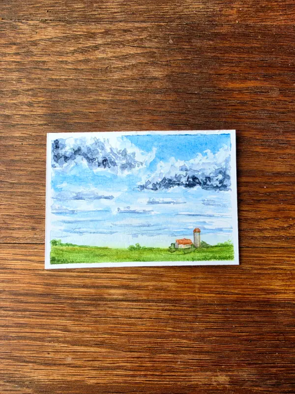 Open Sky aceo art card